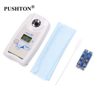 Digital Refractometer Brix Meter Saccharimeter Densimeter For Fruit Wine Beer Alcohol Sugar Concentration Tester 0.0-53%