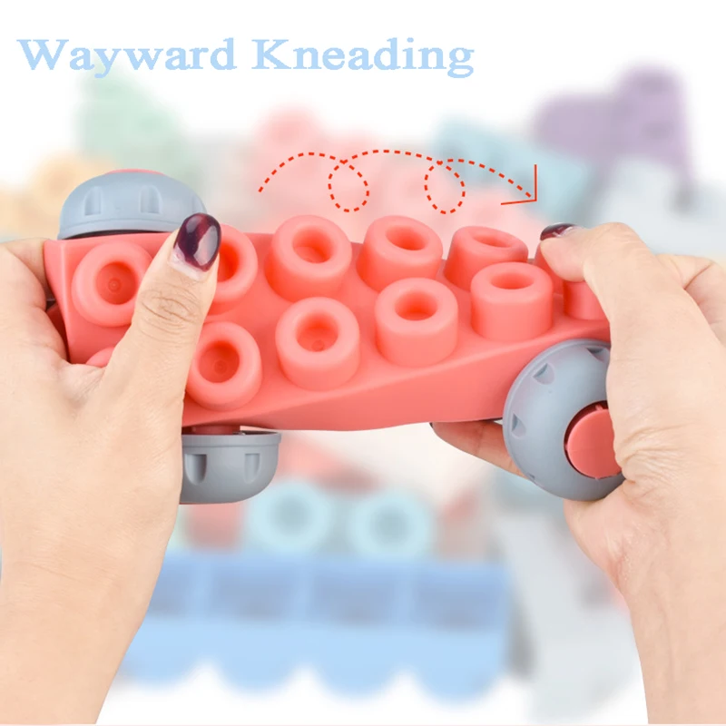 Baby Soft Plastic 3D Building Blocks Big Size Toys Baby Soft Rubber Blocks Particle Bricks Toy Early Education Toys Toddler Gift - Image 5
