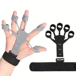 Adjustable Anti-Slip Finger Trainer, Grip Strength Hand Exerciser, Portable Finger Expander for Basketball Training