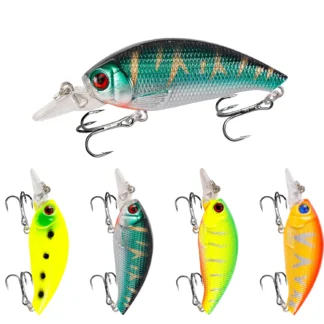 1Pcs Crank Fishing Lures Wobblers 7.5cm 8.6g Floating Artificial Plastic Hard Bait Quality Minnow Bass Pike Fishing Tackle