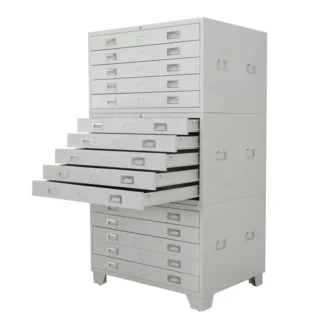 Wholesale Stock A0 A1 Art Drawers Drawing Office Metal Plan Chest Flat File Cabinets with 5 Drawers Each Section