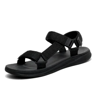 Thick Soles Platform Bottom Sandals Men Summer Adjustable Open Toes Sandals With Velcro Strap Teenager Sandal Soft Lightweight