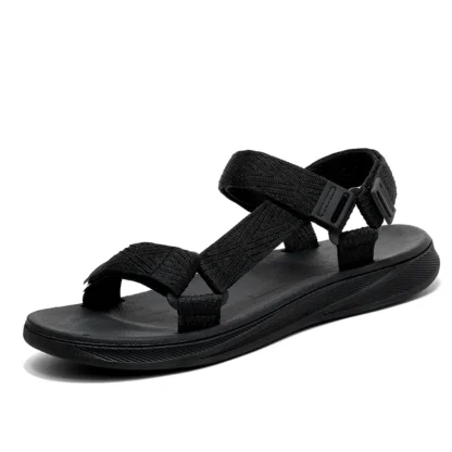 Thick Soles Platform Bottom Sandals Men Summer Adjustable Open Toes Sandals With Velcro Strap Teenager Sandal Soft Lightweight