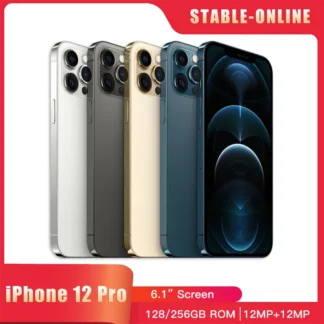 Apple iPhone 12 Pro 5G CellPhone 128GB/256GB/512GB ROM 6.1'' OLED Screen A14 Bionic Hexa-Core iOS Unlocked Mobile Phone