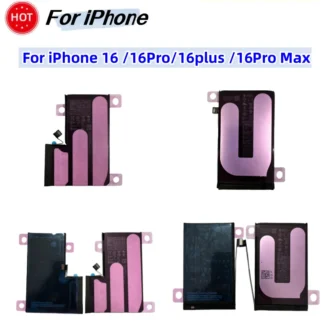 High-quality Rechargeable Battery For iPhone 16 16 Pro 16 Pro Max 16Plus Replacement Batteries+Tools