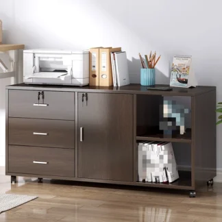 90/100*34*59cm Large Office File Cabinet, Home and Office Lockable High-Security Drawer Storage Cabinet