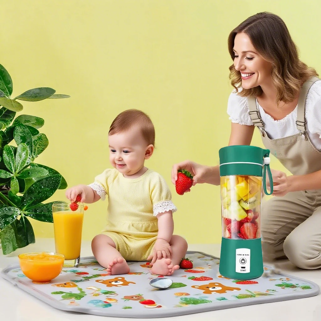 Portable Baby Food Blender, USB Rechargeable Mini Blender for Homemade Infant Puree, Fruit Juice, Smoothie Maker - Image 3