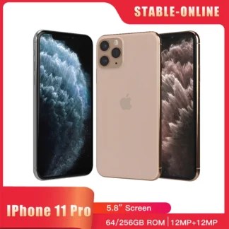 iPhone 11 Pro 4G LTE 5.8" A13 NFC 4G RAM 64GB &256GB ROM Bionic Chip Apple Unlocked Smartphone Screen 12MP+12MP Camera 11 pro