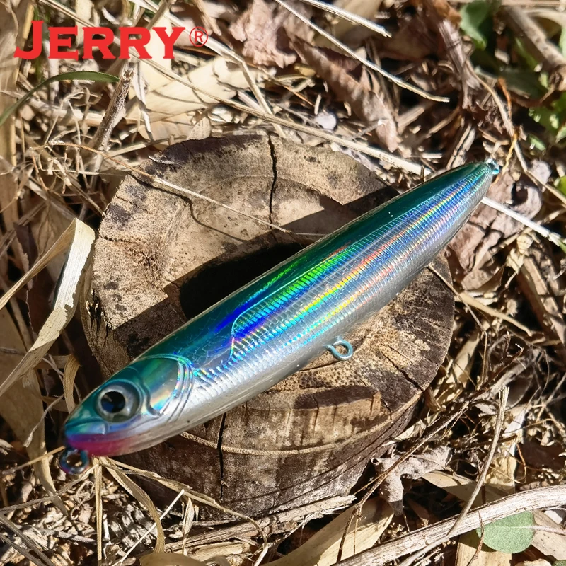 Jerry Surface Pencil Floating Lure 110mm/4,5in Topwater Stickbait Rattling Rock Spinning Fishing Hard Bait for Seabass Fishing - Image 3