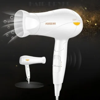 POREE 2200W Foldable Hair Dryer - 6 Speed Temperature Control Constant Temperature Dual Overheat Protection Powerful Fast Drying