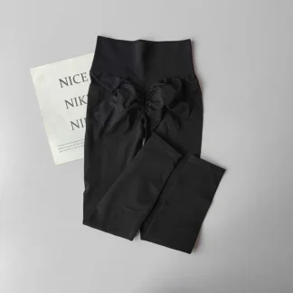 Peach Buttocks Fitness Leggings High Waist Quick Drying Breathable Training Buttocks Lifting Tight Sports Yoga Nine-point Pants