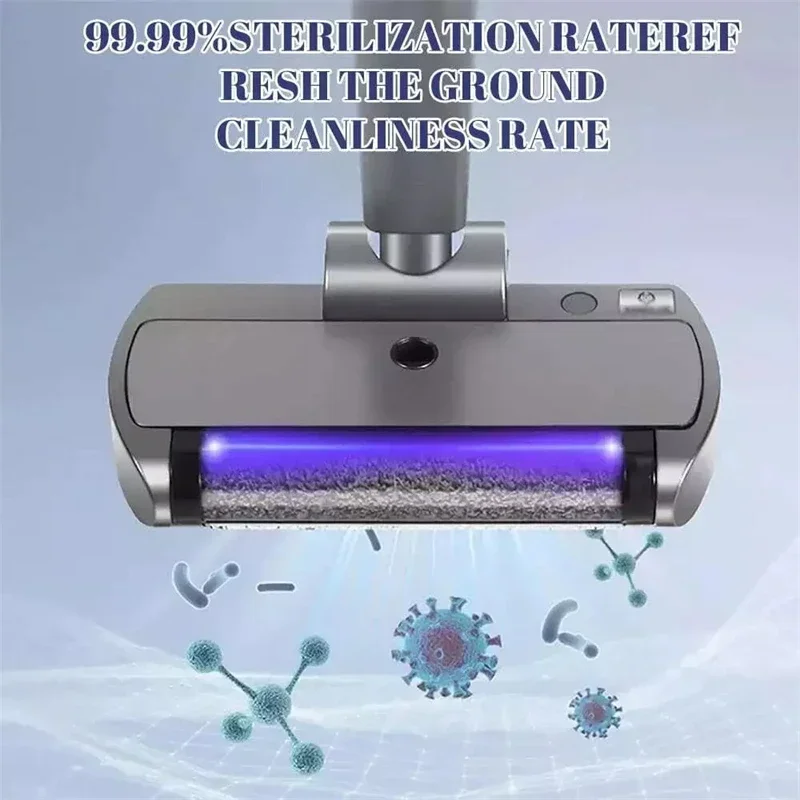 Intelligent Wireless Electric Floor Mops Household Smart Sweep and Drag Mop with Water Sprayer and UV Sterilization Lamp Cleanin - Image 6