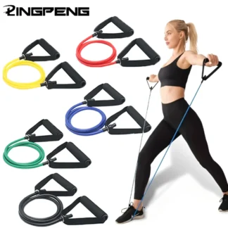 Resistance Bands With Handles Exercise Workout For Men Women Strength Training Equipment At Home 5 Levels Tube Band Pull Rope