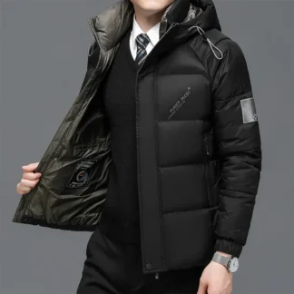 Male Parkas High Quality Casual White Duck Down Parkas Jacket Male Large Size 5XL Men Winter Jacket Men Warm Thick Hooded Coats
