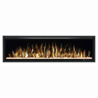 Electric Fireplace 42"/50"/60"/65"/72"Built-in Decorative Wall Recessed Wall Mounted Glass Panel Insert Electric Fire Place Fir