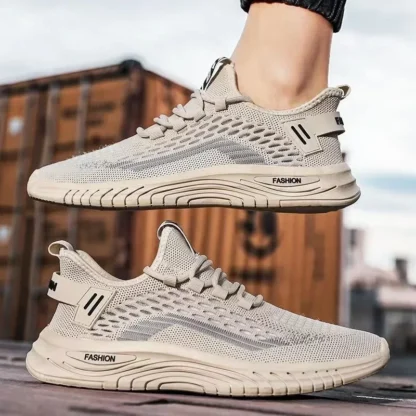 Men's Casual Sports Shoes Summer New Black Shock Absorption Running Mesh Breathable Men's Running Shoes Men's Shoes