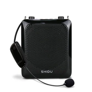 SHIDU 25W Portable Bluetooth Voice Amplifier for Teacher Megaphone Wireless Microphone AUX HiFi Recording Mini Audio Speaker
