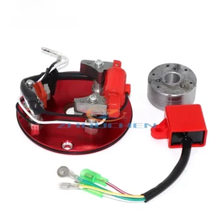 Universal Motorcycle Ignition Coil Kit - Magnetic Rotor Stator for 50cc 70cc 90cc 150cc Dirt Bike/ATV/Scooter & Mini Quad