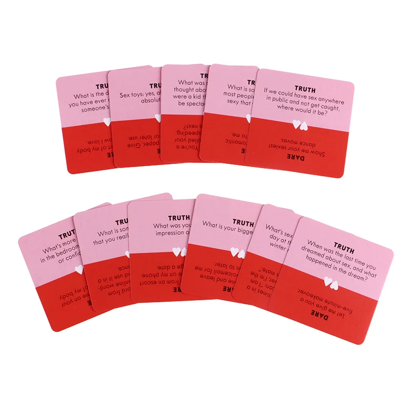 51PCS/Box Mini Small Size Truth Or Dare For Couples Cards Games Couples Lovers Board Game Supply English Version - Image 3