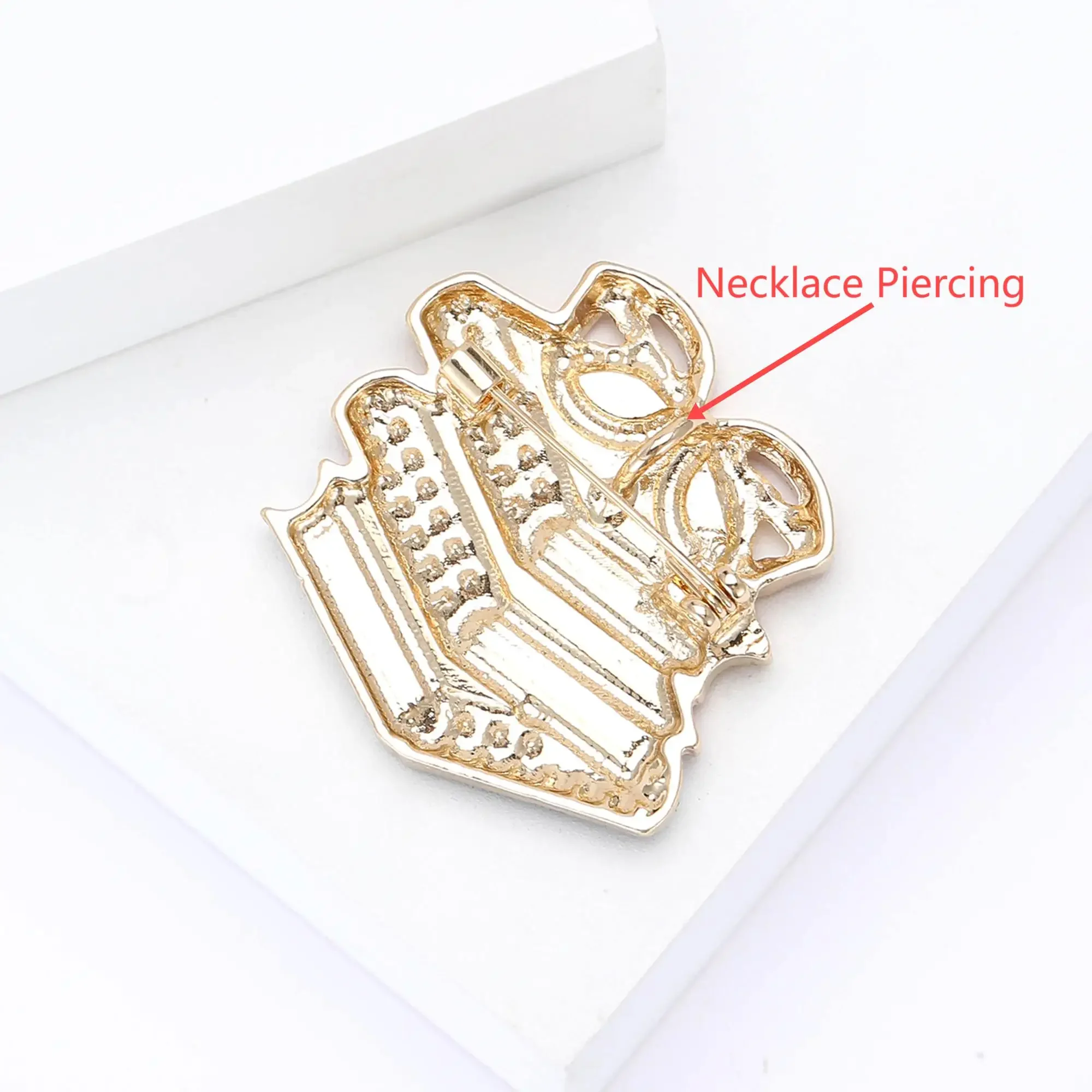 Enamel Glasses Book Brooch for Women Unisex Rhinestone Quill Pen School Supplies Drawing Board Pins Party Friend Gifts Accessory - Image 4