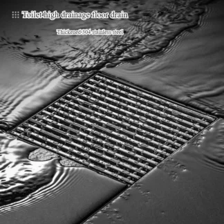 Bathroom high drainage floor drain, outdoor large-diameter thickened 304 stainless steel floor drain