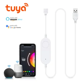 Smart USB 5V TUYA LED Strip RGB Dimmer Dimmable LED Light WIFI Controller for 4pin 5050SMD 2835SMD Neon Tape Work with Alexa