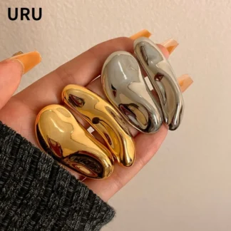 Modern Jewelry European and American Design Big Asymmetrical Drop Earrings For Women Party Gifts Exaggerative Ear Accessories