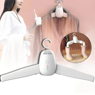 Clothes Dryer Electric Drying Rack Hang Dryer Machine Portable Travel Warm Air Dryer with Shoe Dryer Function 220V for Home