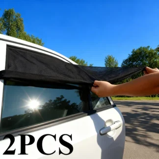 2025 2pcs/set Car Sunshade Net Breathable Car Window Sun Visor Cover UV Protection Automotive Interior Accessories