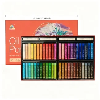 Professional Oil Pastels Set - Medium Point, High-Quality Soft Crayons for Artists, 12/24/36/48 Colors