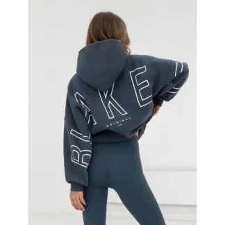 European American Fashion Printed Hooded Hip Hop Sweatshirt 2025 New Cross Border Thickened Versatile Long-sleeved Loose Clothes