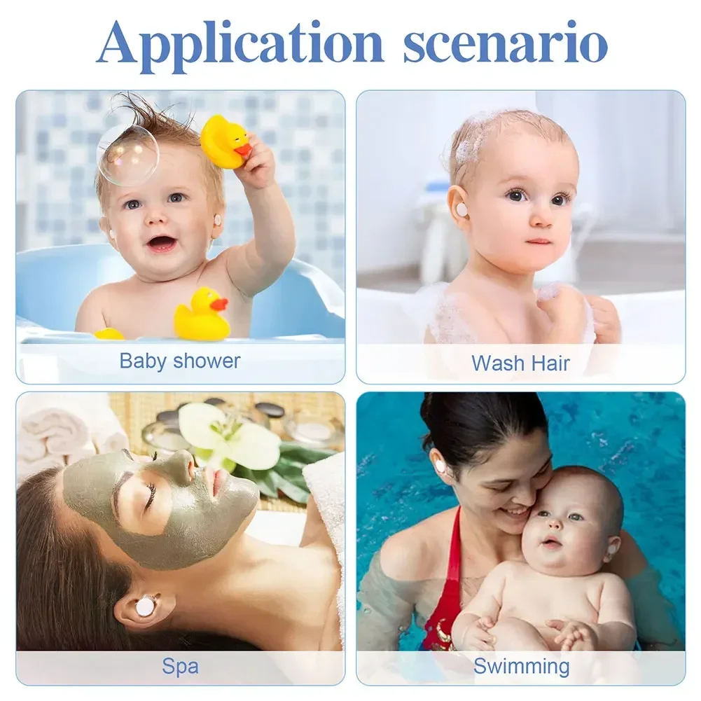 60pcs/box Waterproof Ear Patches Adult Children Shampoo Bathing Hair Washing Ear Protector Cover Waterproof Ear Care Stickers - Image 5