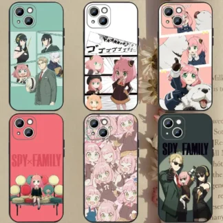 SPY X FAMILY Anime Kawaii Anya Phone Case Silicone Soft For IPhone 17 Air 16 15 14 13 12 11 Plus Pro Max Plus
