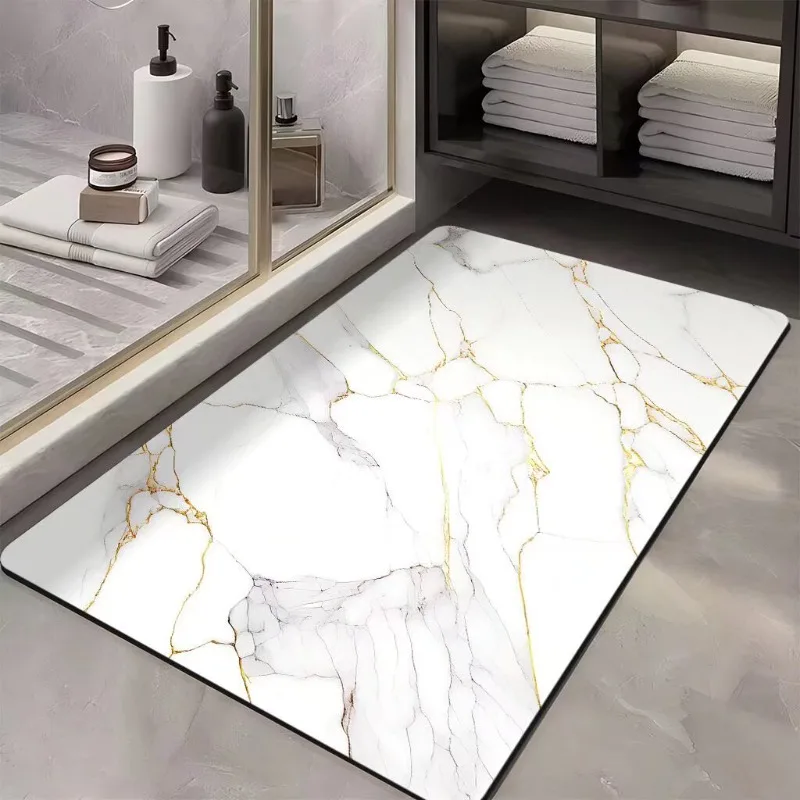 Super Absorbent Stone Bath Mats Outside The Shower Bathroom Carpet Quick Dry Floor Foot Mat Toilet Rug Doormat Washable - Image 2