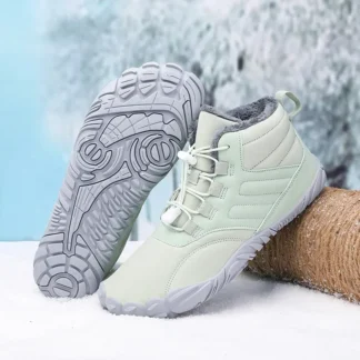 Men Plush Winter Boots Shoes Women Waterproof Snow Cotton Boots Barefoot Warm Fur Shoes Anti Slip Big Size Trekking Hiking Shoes