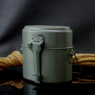 Lunch Box Mess Kit Pot and Pan Aluminum Cookware for Camping Hiking Cooking