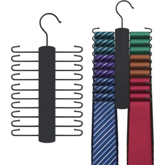 1/2/3pcs Tie Hangers,Home Silk Scarf Belt Clothes Organizer Rack for Closet,Retro Space Saving Necktie Storage Holder for Men