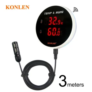 Tuya WIFI Hygrometer Thermometer Temperature Humidity Sensor With 3 Meter External Probe Smart Life Digital Monitor Remote Alarm