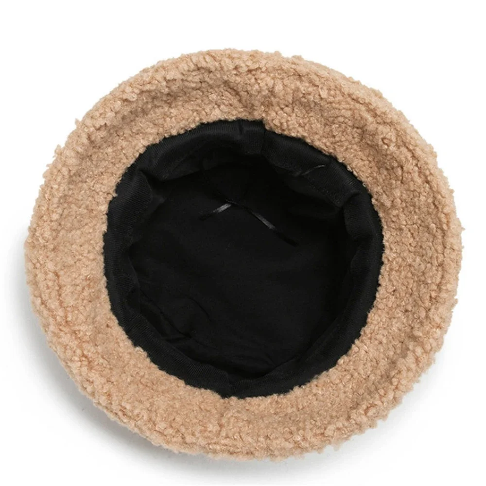 Winter Warm Fleece Bucket Hat for Men Women Cold Resistant Fashion Fisherman Cap Trendy Sunshade - Image 6