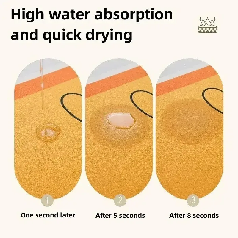 Super Absorbent Stone Bath Mats Outside The Shower Bathroom Carpet Quick Dry Floor Foot Mat Toilet Rug Doormat Washable - Image 4