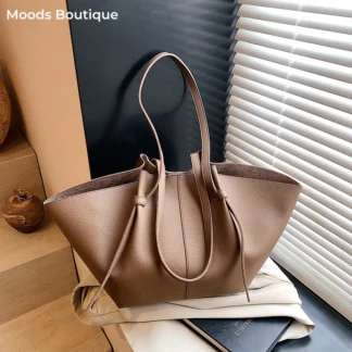 Branded Designer Shoulder Tote Bags For Women Soft PU Leather 2-IN-1 Big Capacity Shopper Tote Set 2025 Luxury Designer Handbags