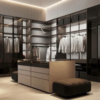 Walk In Closet Cabinet Large Storage Open Wardrobe Bedroom Furniture