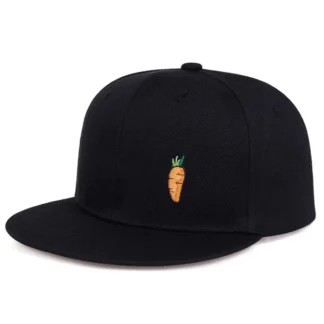 Hip Hop baseball Cap Cartoon Carrot embroidery Golf Hat Adjustable Cotton Snapback Hats for Men Women Trucker Caps gorra