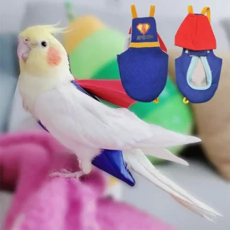 Parrot Diaper Cute Bird Physiological Diaper Cockatiel Pigeons Small Medium Large Pet Birds Flight Suit Clothes Nappy Washable