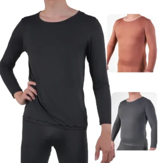 1pc Ultrathin Mens Thermal Underwear Seamless Plus Size Constant Temperature Long Sleeve High elasticity Bottom Tops 40-100kg
