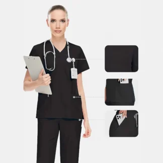 Cross-Border Doctor Quick-Dry Four-Sided Elastic Hand-Washing Gown Surgery Suit Nurse Hospital Workwear Set Workshop Uniform