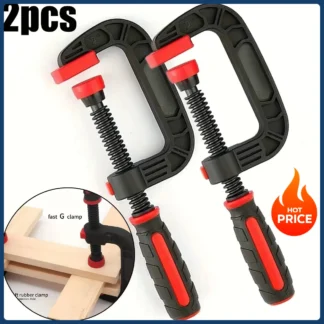 Two 7-inch Spring Clamps with Strong Clamping Force, Reinforced Plastic Nylon Heavy-duty Spring Jaw Opening Clamps