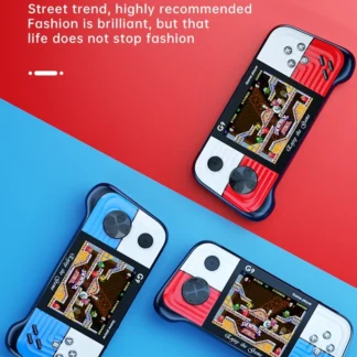 Retro Handheld Game Machine G9 PSP Style Arcade Gaming Console Color Contrast Cross-border Rocker New 2025 Wired USB Connection