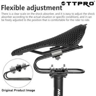 MTB Bicycle Saddle Suspension Device Alloy Spring Steel Shock Absorber Shock Mount Comfort Cycling Parts for Mountain Road Bike