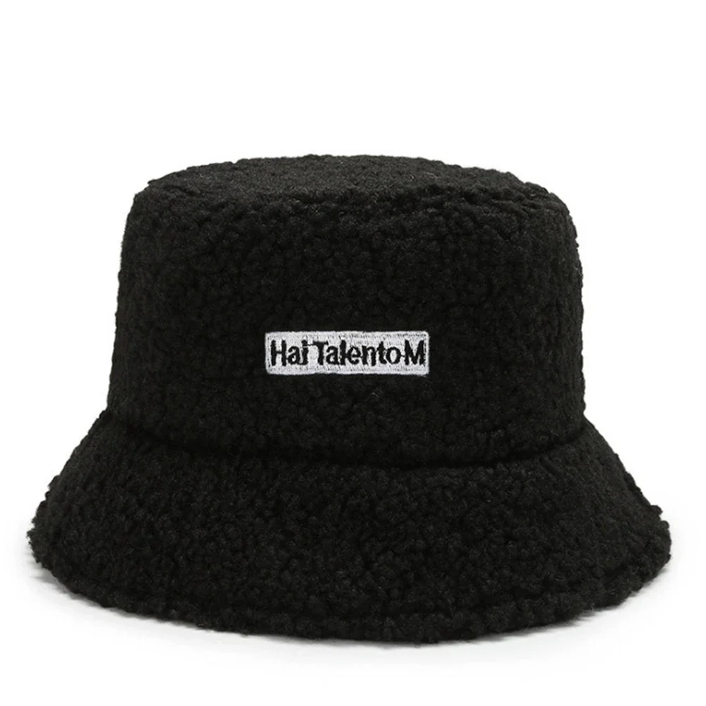 Winter Warm Fleece Bucket Hat for Men Women Cold Resistant Fashion Fisherman Cap Trendy Sunshade - Image 2